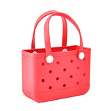 Maxbell 3xWashable Tote Bag Waterproof Handbag Organizer Fashion Summer Kids Beach Bag Red