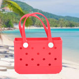 Maxbell 2xWashable Tote Bag Waterproof Handbag Organizer Fashion Summer Kids Beach Bag Red
