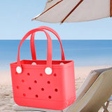 Maxbell 3xWashable Tote Bag Waterproof Handbag Organizer Fashion Summer Kids Beach Bag Red