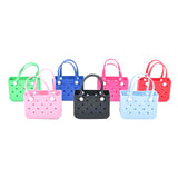 Maxbell 2xWashable Tote Bag Waterproof Handbag Organizer Fashion Summer Kids Beach Bag Blue