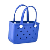 Maxbell 2xWashable Tote Bag Waterproof Handbag Organizer Fashion Summer Kids Beach Bag Blue