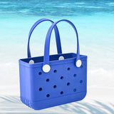 Maxbell 2xWashable Tote Bag Waterproof Handbag Organizer Fashion Summer Kids Beach Bag Blue