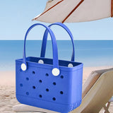Maxbell 3xWashable Tote Bag Waterproof Handbag Organizer Fashion Summer Kids Beach Bag Blue