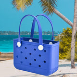 Maxbell 3xWashable Tote Bag Waterproof Handbag Organizer Fashion Summer Kids Beach Bag Blue
