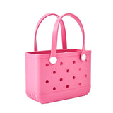 Maxbell 3xWashable Tote Bag Waterproof Handbag Organizer Fashion Summer Kids Beach Bag Dark Red