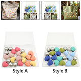 Maxbell 3xBeach Bag Accessories Charms Heart Charm Inserts for Festival Summer Outdoor Style A