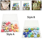 Maxbell 3xBeach Bag Accessories Charms Heart Charm Inserts for Festival Summer Outdoor Style A