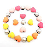 Maxbell 4xBeach Bag Accessories Charms Heart Charm Inserts for Festival Summer Outdoor Style A