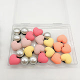 Maxbell 4xBeach Bag Accessories Charms Heart Charm Inserts for Festival Summer Outdoor Style A