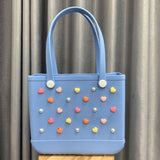 Maxbell 4xBeach Bag Accessories Charms Heart Charm Inserts for Festival Summer Outdoor Style A