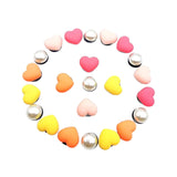 Maxbell 5xBeach Bag Accessories Charms Heart Charm Inserts for Festival Summer Outdoor Style A
