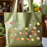 Maxbell 4xBeach Bag Accessories Charms Heart Charm Inserts for Festival Summer Outdoor Style A