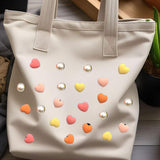 Maxbell 5xBeach Bag Accessories Charms Heart Charm Inserts for Festival Summer Outdoor Style A