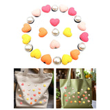 Maxbell 4xBeach Bag Accessories Charms Heart Charm Inserts for Festival Summer Outdoor Style A