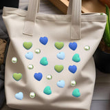 Maxbell 3xBeach Bag Accessories Charms Heart Charm Inserts for Festival Summer Outdoor Style B