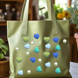 Maxbell 3xBeach Bag Accessories Charms Heart Charm Inserts for Festival Summer Outdoor Style B