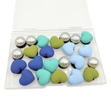 Maxbell 5xBeach Bag Accessories Charms Heart Charm Inserts for Festival Summer Outdoor Style B