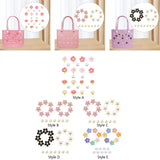 Maxbell 4xBeach Bag Flower Charms Accessories Stylish Beach Totes Accessories Inserts, Style A