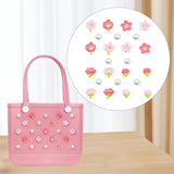 Maxbell 2xBeach Bag Flower Charms Accessories Stylish Beach Totes Accessories Inserts, Style A