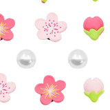 Maxbell 5xBeach Bag Flower Charms Accessories Stylish Beach Totes Accessories Inserts, Style A