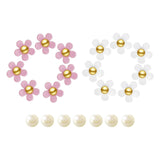 Maxbell 5xBeach Bag Flower Charms Accessories Stylish Beach Totes Accessories Inserts, Style C