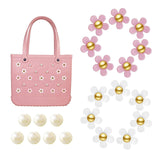 Maxbell 5xBeach Bag Flower Charms Accessories Stylish Beach Totes Accessories Inserts, Style C
