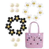 Maxbell 2xBeach Bag Flower Charms Accessories Stylish Beach Totes Accessories Inserts, Style D
