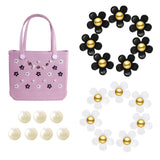 Maxbell 2xBeach Bag Flower Charms Accessories Stylish Beach Totes Accessories Inserts, Style D