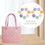 Maxbell 3xBeach Bag Flower Charms Accessories Stylish Beach Totes Accessories Inserts, Style E