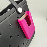 Maxbell 2xPhone Holder for Tote Bag Modern Decorative Silicone Insert Travel Organizer Pink