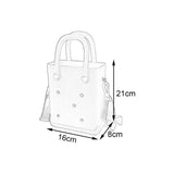 Maxbell 4xBeach Bag Waterproof Fashion Creative Women's Bag for Dating Daily Use White