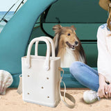 Maxbell 4xBeach Bag Waterproof Fashion Creative Women's Bag for Dating Daily Use White