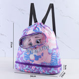 Maxbell Swim Backpack for Wet Swimming Separation for Swimmers Swimming Bag for Kids L Purple