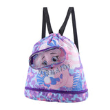 Maxbell Swim Backpack for Wet Swimming Separation for Swimmers Swimming Bag for Kids L Purple