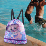 Maxbell Swim Backpack for Wet Swimming Separation for Swimmers Swimming Bag for Kids L Purple