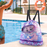 Maxbell Swim Backpack for Wet Swimming Separation for Swimmers Swimming Bag for Kids L Purple