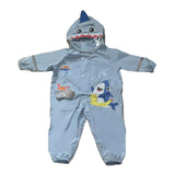 Maxbell Kids Rain Suit Hoodie Waterproof Rain Jacket Cute Summer Raincoat for Travel M