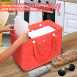 Maxbell 2xInner Beach Bag Divider Tray DIY Assembly Partition Organize Storage Divider White