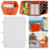 Maxbell 2xInner Beach Bag Divider Tray DIY Assembly Partition Organize Storage Divider White