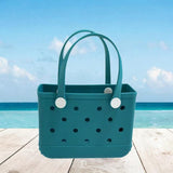 Maxbell 2xBeach Bag Outdoor Medium Shopping Basket for Pool Groceries Summer