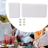 Maxbell 2xPhone Holder for Beach Tote Portable Elegant Hanging Insert Travel Organizer white