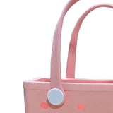 Maxbell 2xBeach Hole Bag Lightweight Novelty Shoulder Bag for Travel Holidays Shopping pink