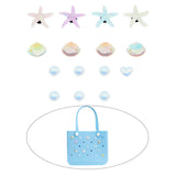 Maxbell 3xBeach Tote Charms Fashionable Beautiful for Summer Embellishments Bag Charms