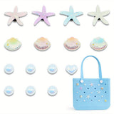 Maxbell 2xBeach Tote Charms Fashionable Beautiful for Summer Embellishments Bag Charms