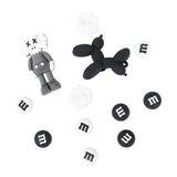 Maxbell 6xBeach Bag Charms Accessories 1.2cm Long DIY Handmade PVC Totes Charm Inserts