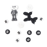 Maxbell 4xBeach Bag Charms Accessories 1.2cm Long DIY Handmade PVC Totes Charm Inserts