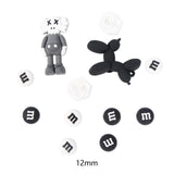 Maxbell 4xBeach Bag Charms Accessories 1.2cm Long DIY Handmade PVC Totes Charm Inserts