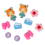 Maxbell 3xBeach Bag Charms Accessories 1.2cm Long DIY Handmade PVC Totes Charm Inserts