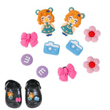 Maxbell 4xBeach Bag Charms Accessories 1.2cm Long DIY Handmade PVC Totes Charm Inserts