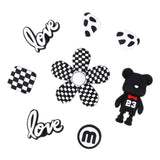 Maxbell 6xBeach Bag Charms Accessories 1.2cm Long DIY Handmade PVC Totes Charm Inserts